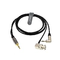 Cable Aux 3.5mm TRS Male to Male BNC Stereo Audio Breakout Cord for Zaxcom IFB Erx Time Code for Red Camera