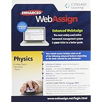 Enhanced WebAssign College Physics Access Card (One Term)