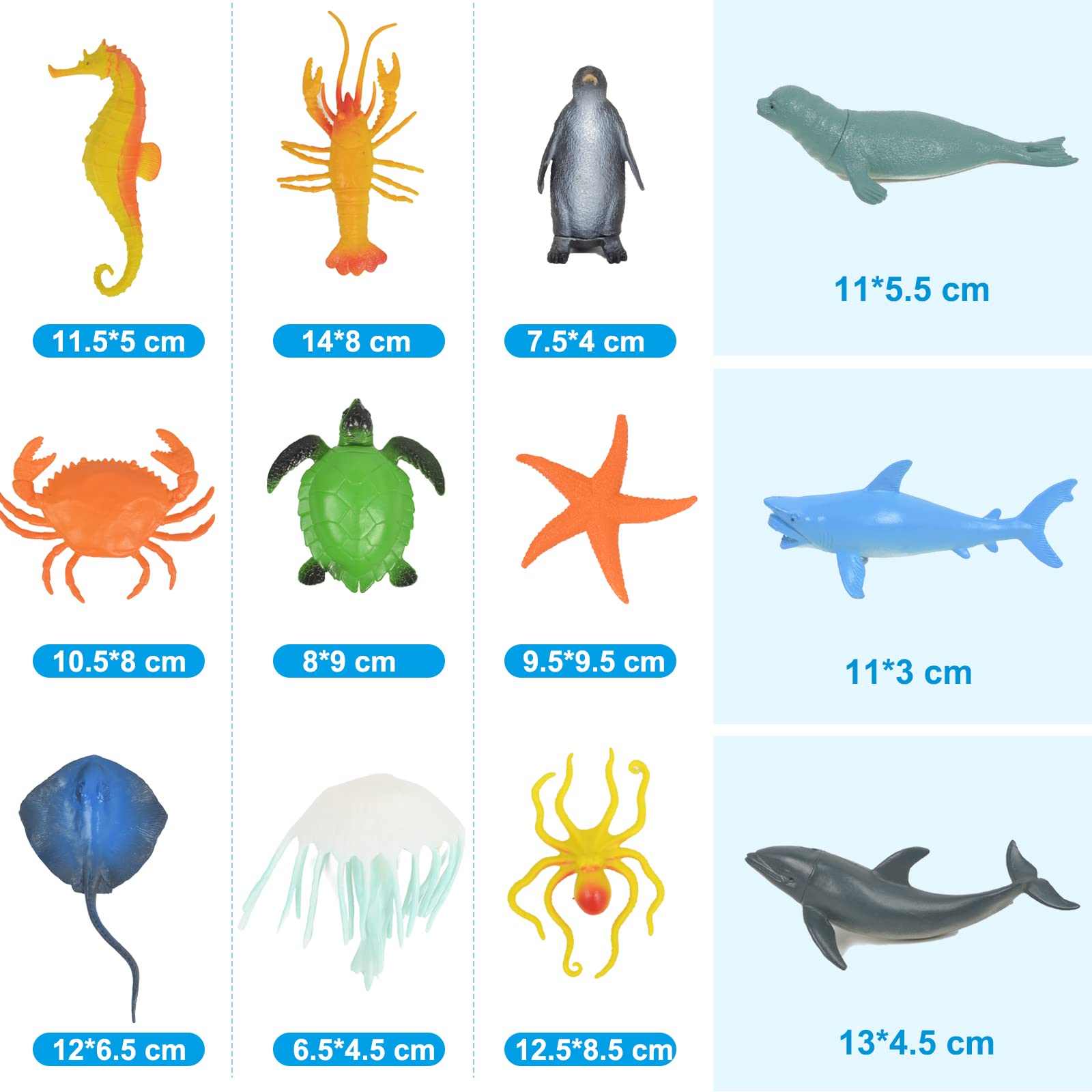 Mua Set of 29PCS Sea Animals Figures with Play Mat, Sea Creatures Toys for  Children Ocean Animals Toys for Kids Under the Sea World Educational  Realistic Figures Playset for Boys & Girls (