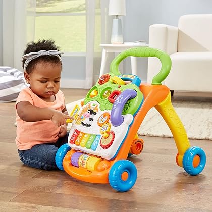 VTech Sit-to-Stand Learning Walker (Frustration Free Packaging) , Orange