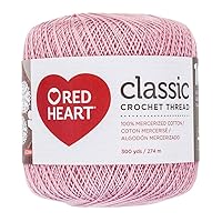 Coats Crochet Classic Crochet Thread, 10, Orchid Pink, 1050 Foot