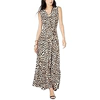 Womens Leopard Print Maxi Dress