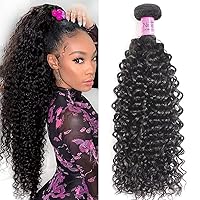 UNICE Hair Malaysian Curly Human Hair 1 Bundle 10 inch, 100% Unprocessed Human Virgin Hair Weave Extensions Natural Color