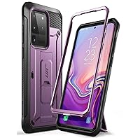 SUPCASE Unicorn Beetle Pro Series Case for Samsung Galaxy S20 Ultra 5G (2020 Release) Protective Dual Layer Rugged Holster & Kickstand Without Built-in Screen Protector (Purple) - 6.9 inches