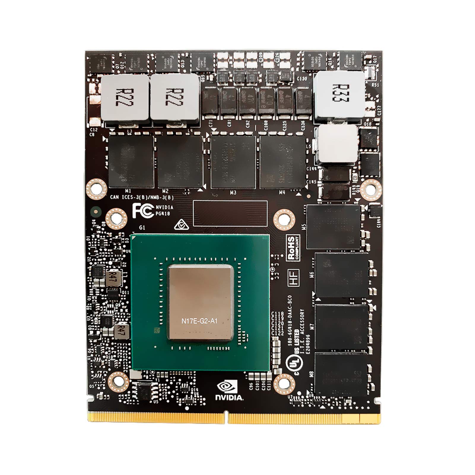 Original New NVIDIA GeForce GTX 1070 8GB Graphics Video Card, for Dell Alienware Clevo MSI HP Gaming Laptop Computer, N17E-G2-A1 GDDR5 8 GB MXM Boa...