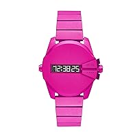 Diesel Baby Chief Aluminum Digital Men's Watch, Color: Pink (Model: DZ2206)