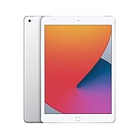 2020 Apple iPad (10.2-inch, WiFi + Cellular, 32GB) - Silver (Renewed Premium)