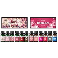 Fragrance Oil, ESSLUX Rose and Romance Collections Scented Oils, Soap & Candle Making Scents, Essential Oils Gift Set for Home Diffuser