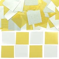 Baker Ross FE977 Gold and Silver Colored Mini Tissue Paper Squares - Pack of 3000, Creative Art and Craft Supplies for Kids, Ideal for Craft Activities, Collages and Displays