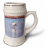 3dRose Flamingo Grace Has More Effect Than Beauty Watercolor - 22oz Stein Mug (stn-361007-1)