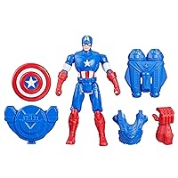 Marvel Epic Hero Series Battle Gear Captain America Action Figure, 4-Inch, Avengers Super Hero Toys for Kids Ages 4 and Up
