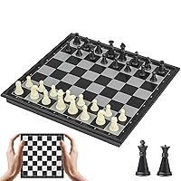 Mini Travel Chess Set Magnetic - Pedolini 5.9 Inches Portable Small Chess Board Folding Pocket Games
