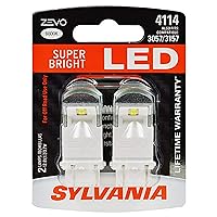 SYLVANIA - 4114 ZEVO LED White Bulb - Bright LED Bulb, Ideal for Daytime Running Lights (DRL) and Back-Up/Reverse Lights (Contains 2 Bulbs)