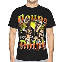Young Rapper Dolph Singer T Shirt Men's Classic Sports Tee Crew Neck Short Sleeve Shirts Black