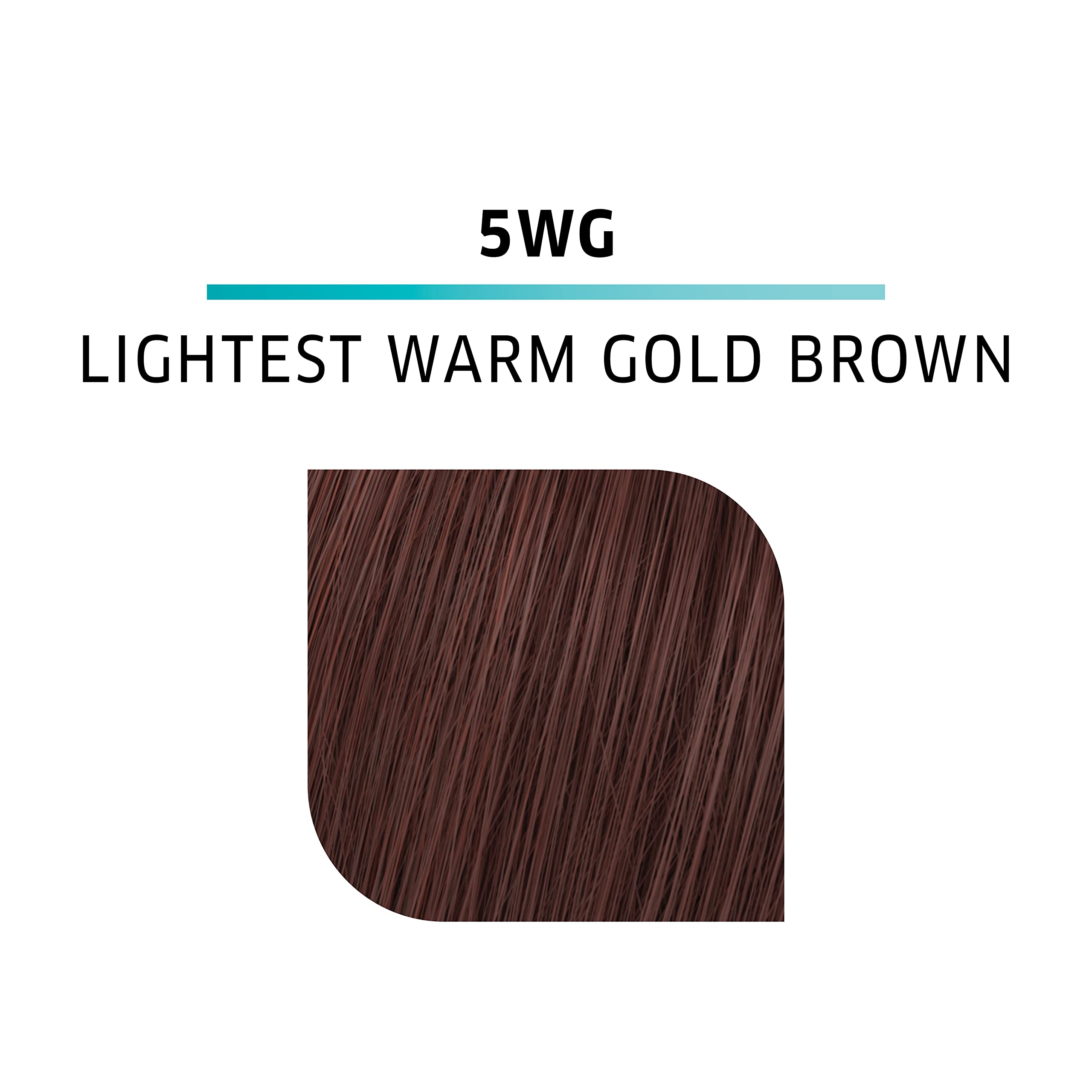 WELLA Color Charm Demi Permanent Hair Color, 5WG Lightest Warm Gold Brown 2 oz