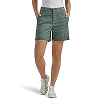 Lee Women's Legendary High Rise Relaxed Fit Rolled Short