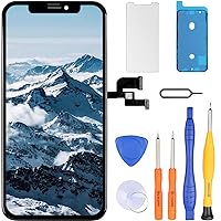 LL TRADER Screen Replacement for iPhone Xs LCD 5.8'' Retina FHD Display COF Touch Screen Digitiser with Repair Tool Kits, Waterproof Tape, Screen Protector