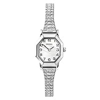 Sekonda Mila 20mm Classic Easy Reader Quartz Watch Octagonal Case with Two Hands Mother of Pearl Dial