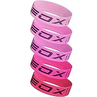 EOX Exercise Resistance Fabric Loop Bands, Non-Slip Resistance Workout Bands for Legs & Butt and Glutes, 5 Resistance Levels Hip Training Bands