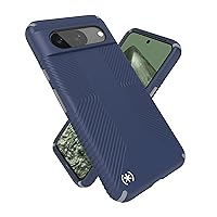 Speck Google Pixel 8 Case - Drop Protection Grip - Scratch Resistant, Soft Touch Phone Case for Google Pixel 8 - Presidio2 Grip Coastal Blue/Dust Grey/White