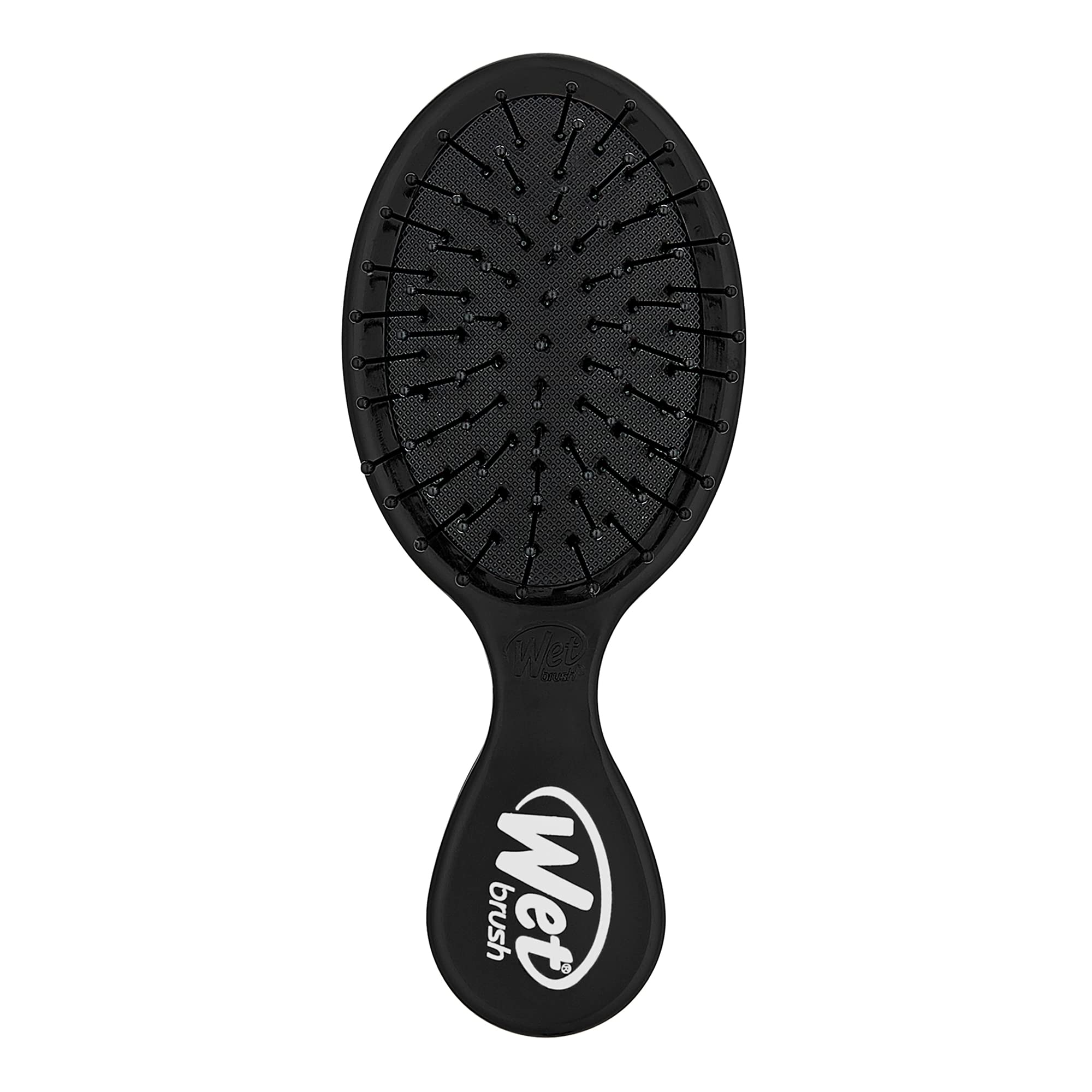 Wet Brush Squirt Detangler Hair Brushes - Black - Mini Detangling Brush with Ultra-Soft IntelliFlex Bristles Glide Through Tangles with Ease - Pain-Free Comb for All Hair Types