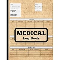 Medical Log Book: Essential Health Record for Up to 120 Clients - 8.5x11, 121 Pages