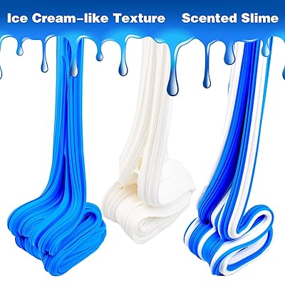 Blue Butter Slime kit,Super Soft and Non-Sticky,Party Favors Slime Toys(7oz  200ML)