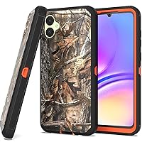 CoverON Rugged Designed for Samsung Galaxy A05 Case, Heavy Duty Constuction Military Grade A Etched Grip Hybrid Rigid Armor Skin Cover Fit Galaxy A05 Phone Case - Camo