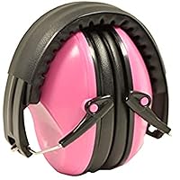 G & F Products Earmuff Hearing Protection with Low Profile Passive Folding Design 26Db NRR & Reducesup To 125Db Noise Reduction, For Both Aduit & Kids Adjustble Headband, Pink, 13010PK