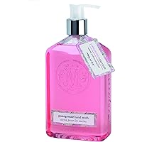 Liquid Hand Soap Naturally Plant Based Hand-Wash with Vitamin E and Fragrant Essential Oils,12-Ounce, Pomegranate