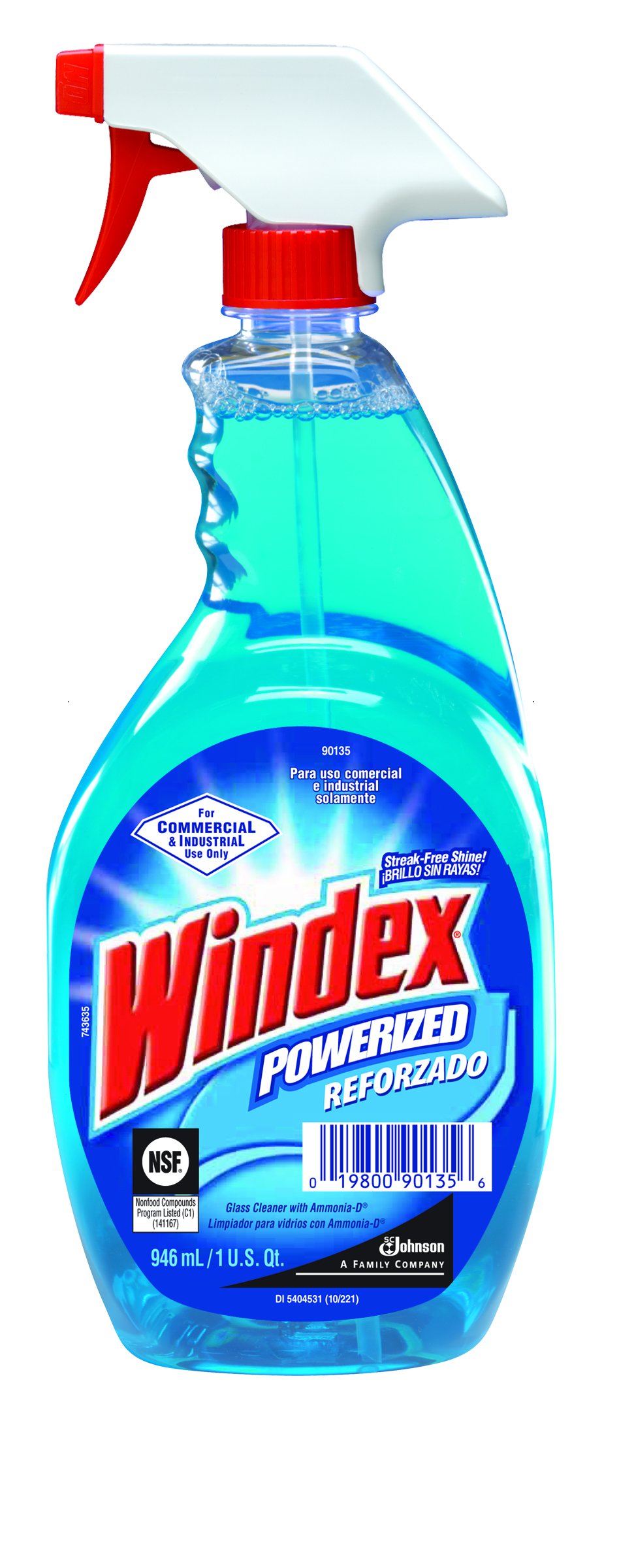 Windex Powerized Glass Cleaner with Ammonia-D (32-Ounce, 12-Pack, Capped Bottles)