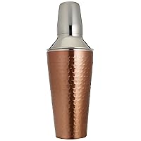 Cook Pro Inc. 3Piece 27 oz Stainless Steel Cocktail Mixer, Copper