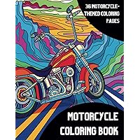 Motorcycle Coloring Book: Motorcycle-Themed Coloring Fun for All Ages Motorcycle Coloring Book: Motorcycle-Themed Coloring Fun for All Ages Paperback