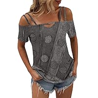 Casual Tops for Women, Hawaiian Beach Sexy off the Shoulder Fashion T-Shirts Plus Size Floral Printed Tunic Tops