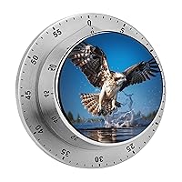 Osprey Flying North America Kitchen Timer 60 Minute Countdown Cooking Timer for Home Study