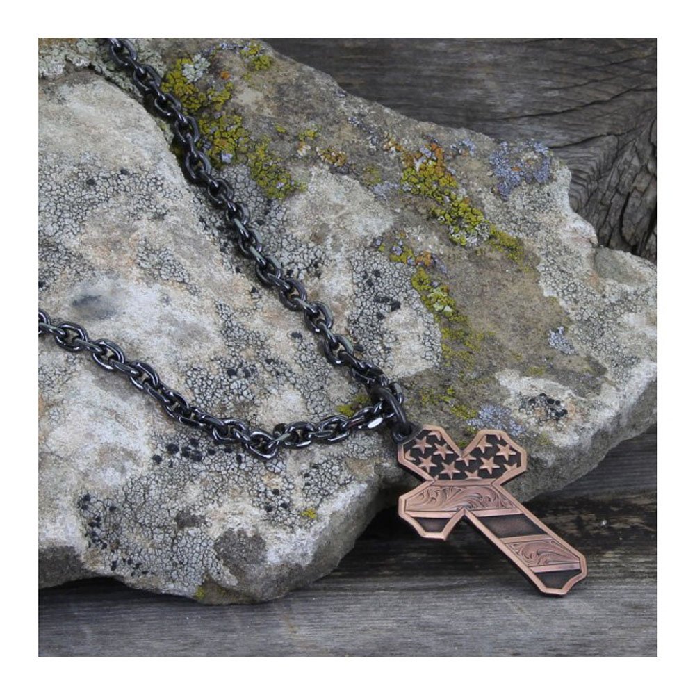 Montana Silversmiths Christian Faith Cross Men's Necklace