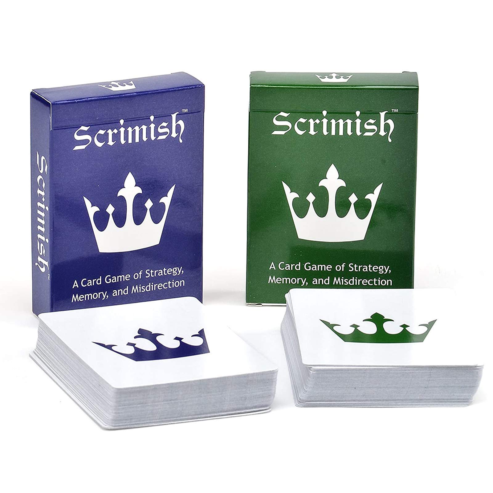 Nexci Scrimish Card Game - 2 Pack Strategy Games for Up to 4 Players Including Adults, Teens, Kids and Families That is Easy to Learn and Fun to Play