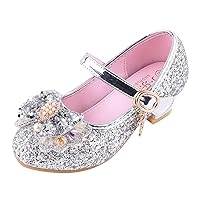 Sandals Girls Kids Single Crystal Bling Bowknot Baby Princess Shoes Infant Pearl Baby Shoes Slip on Shoes for Girls