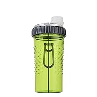 Dexas Snack-DuO Dual Chamber 16 ounce Hydration Bottle & Snack Container, Green