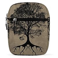 Tree of Life Mini Crossbody Bag Anti-Theft Side Shoulder Bags Messenger Bag Unisex