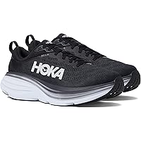 HOKA ONE ONE | Women's, Bondi 8 Road Running Sneakers (Black & White - 11)