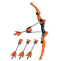 Zing Air Storm Z-Tek Bow Pack - 1 Orange Bow, 2 Orange Zonic Whistle Arrows and 2 Orange Suction Cup Arrows, Shoots Arrows Up to 155 Feet, for Ages 14 and up