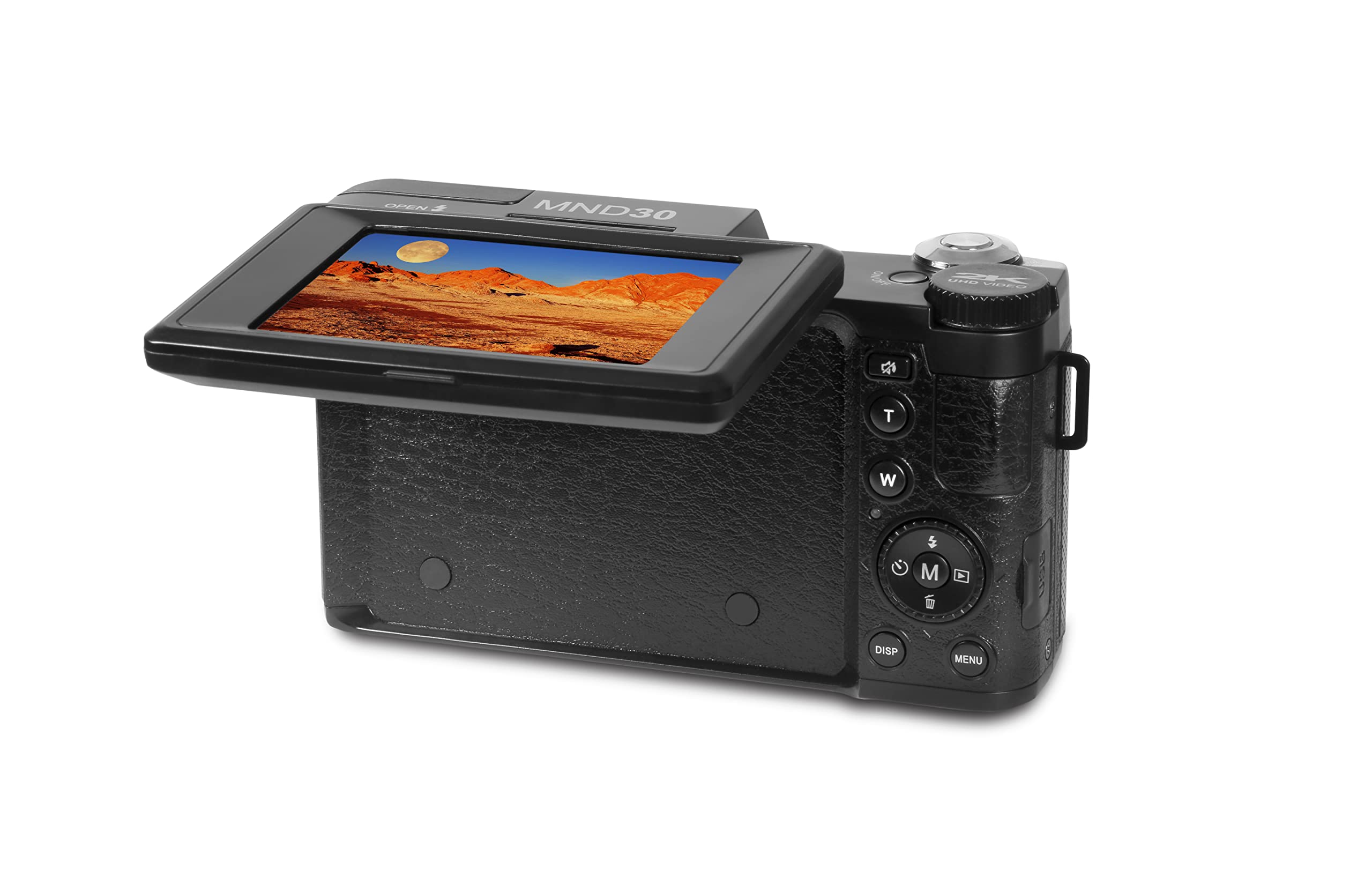 Minolta MND30 30 MP / 2.7K Ultra HD Digital Camera (Black)