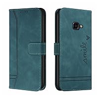 Flip Shockproof Case Compatible with Samsung Galaxy Xcover 4/4S Wallet Case,Shockproof TPU Protective Case,PU Leather Phone Case Magnetic Flip Folio Leather Case Card Holders (Color : Green)