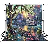 6x6ft Palace Photography Background Fairy Tale Prince Princess Happiness Frog Castle Photography Background Studio Props LYST735