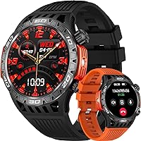 LRaLChL Smartwatch Fitness Watch for Men with Make or Answer Calls Waterproof IP68 Smart Watch with Compass Torch, Heart Rate Monitor, Pedometer, Sleep Monitoring for iOS Android