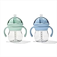 Tot Transitions Straw Cup with Handles 6 oz. - Opal and Dusk - 2 Pack