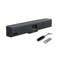 Yealink A10-015 MeetingBar + WPP30 Conference Room Camera System, 4K Video Conferencing Webcam with Microphone and Speaker, Wireless Sharing, AI Speaker Tracking, Auto Framing, Teams & Zoom Certified