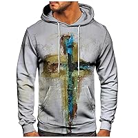 Men's Novelty Hoodies,Big Tall Tie Dye Hoodie Men 3D Colorful Print Cool Fleece Long Sleeve Pullover Hooded Sweatshirt