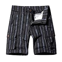 Mens Solid Color Simple Cotton Fashion Solid Color Stitching Shorts Overall Pants Loose Men Cargo Pants with